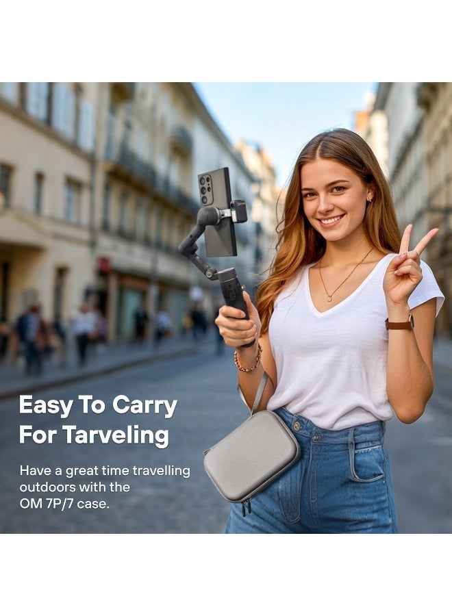 STARTRC Osmo Mobile 7P/7 Case, Portable PU Storage Bag for DJI Osmo Mobile 7 Pro/7 Gimbal Stabilizer Accessories, Portable Storage Shoulder Bag for Dji Osmo Mobile OM - Image 3